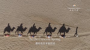 #AmazingChina The Singing Sands Mountain is located in #Dunhuang in western China. Nestling between the tall sand dunes, there is a little miracle. This spring, which looks like a crescent moon, has existed for thousands of years and has never dried up. | China Daily