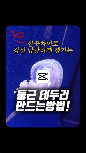 한끗차이로 감성챙기는 "둥근테두리" 편집방법!! #캡컷