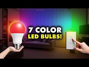 E27 Multicolor LED Bulb – 7 Colors | Easy Switch Control & Auto Mode!