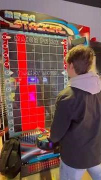 Stack to the Top to Win 48,000 Tickets! #shorts #arcade #hack