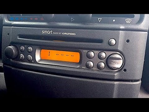 How to unlock the Smart radio? Unlocking the head unit Smart ForTwo.