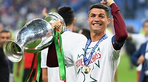 Watch the moment Ronaldo lifts the Euro 2016 trophy for Portugal