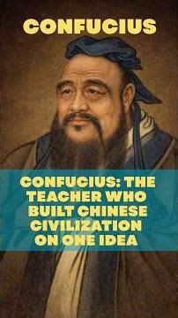 Confucius: The Teacher Who Built Chinese Civilization on One Idea