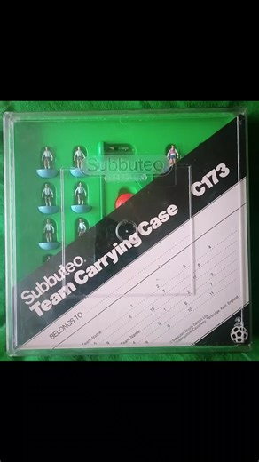 ⚽ 1980s Subbuteo. Ref C173. 2 Team carry case. Containing Englamd and Argentina. A rarer thing these days as they were easily broken or cracked ⚽ 🎶 The Skinner Brothers - Black Stilleto 🎶 #Subbuteo #football #soccer #80s #theskinnerbrothers