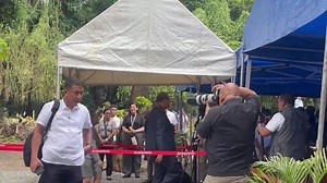 NOW: Ceremonial groundbreaking for the Sandiganbayan Building II project Supreme Court Chief Justice Alexander Gesmundo is the guest of honor at the event. | via Paige Javier, ABS-CBN News | ABS-CBN News