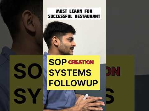 📋 SOP Creation, Systems & Follow-Up – Must Learn for a Successful Restaurant!