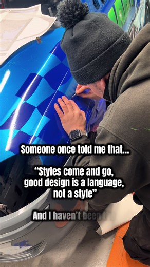 “Styles come and go….Good design is a language not a style” We work with our customers to bring their designs to life and use our unique language signs@Whincop.uk #vehicleexperts #transport #racing #wrap #vinyl @Lana Coach