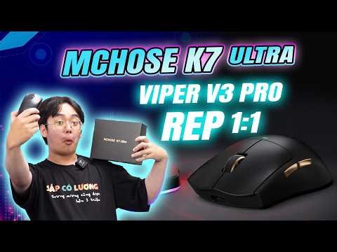 Mchose Đã Làm Ra Mẫu Chuột TỐT Hơn ATK, Giống Với Viper V3 Pro NHẤT!? - Review Mchose K7 Ultra