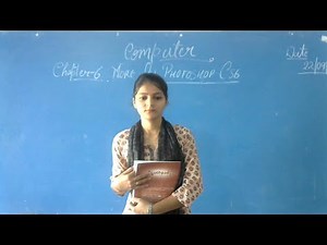 Class 8th h/m Computer chapter 6 (More on Photoshop CS6) by Shiksha mam