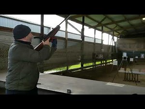 Follow through demo Anschutz 250 recoiless spring air rifle at 10m 9mm bell airgun target shooting