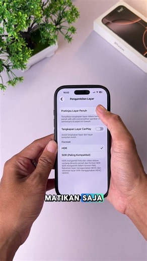 Tips untuk tampilan screenshot di iphone #tipsandtricks #iphone16