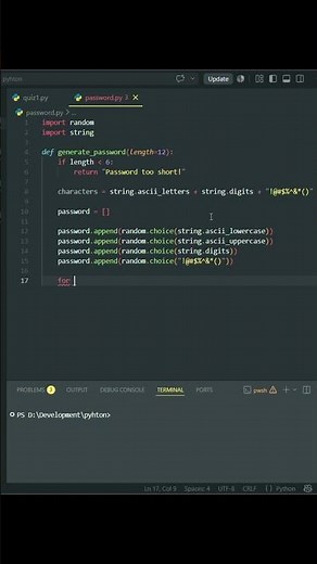 Python Password Generator
