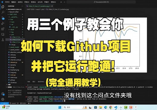【研究生基本功】如何把Github上的项目下载下来并成功跑通运行！--人工智能/深度学习/神经网络
