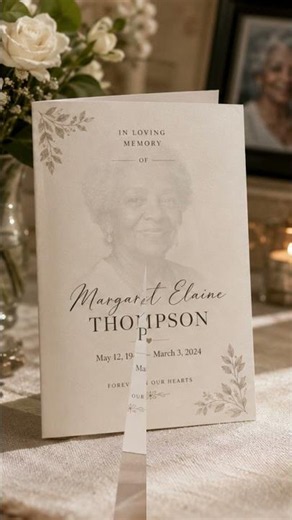 Funeral Program Design Tip: Use a Soft Watermark