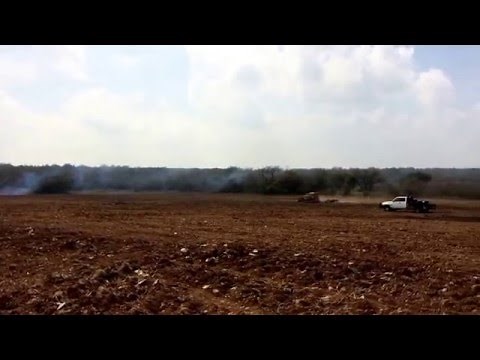 Root plowing Mesquite trees. Finish discing.