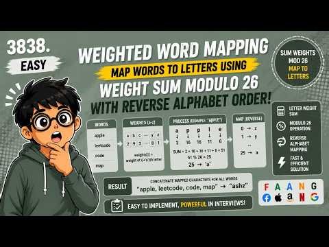 Weighted Word Mapping | LeetCode 3838