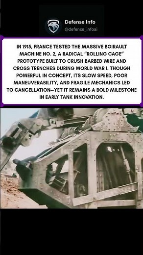 Boirault Machine No. 2 – France’s Giant Rolling Tank Prototype of World War I