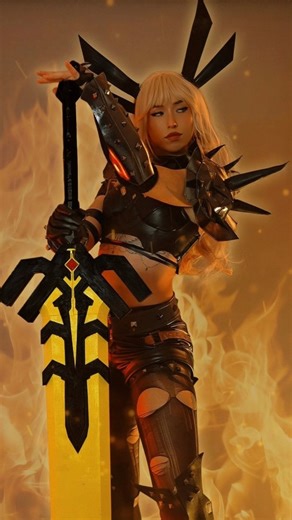 Maruzee Dragon🐉 on Instagram: "Magik Marvel Rivals, worth doing more like this? 🤔🗡 . #marvelrivals #marvel #cosplay #transition #videogames #fight #sword #magik"