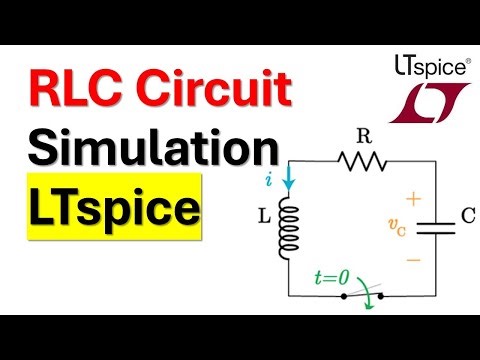 LTspice tutorial: RLC Circuit Simulation in LTspice - Time domain simulation of RLC