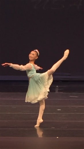 World Ballet Competition on Instagram: "@jennifershuhanwen showcases her control and effervescent artistry in the Pas de Trois Variation from Swan Lake 💚✨ Congratulations to Jennifer Wen 🇺🇸 – World Ballet Competition 2025 Silver Medalist in the Introductory Category! She proudly trains at @morningstardance Tag a friend who needs to learn this variation! ✨"