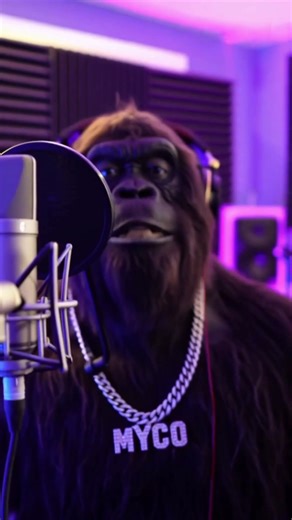 Bigfoot Raps in the Studio 🔥 #shorts #shortsfeed #rap #hiphop #freestyle #bigfoot #bigfootvlog