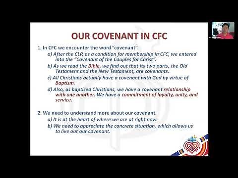 CFC- Covenant Orientation Talk 01 - Our Covenant in CFC
