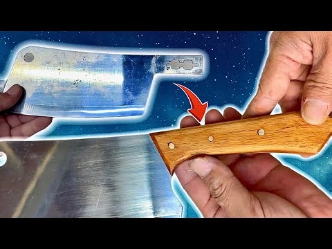 DIY Wooden Knife Handle Replacement | Simple Kitchen Tool Restoration