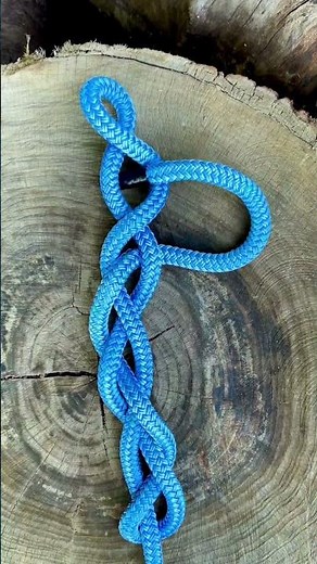 Knot of the Day - Single Rope Braid | Tutorial #shorts (More info in description)
