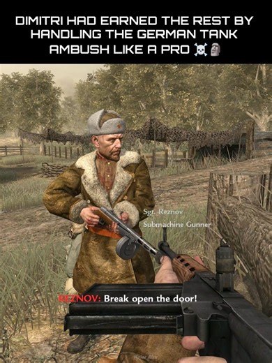 When Dimitri Earned The Rest By Hand online The German Tank Ambush Like A Pro ☠️ #shorts #cod5 #ww2