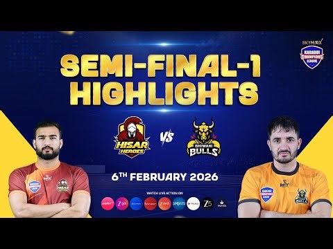 Hisar Heroes vs Bhiwani Bulls | Semi Final Kabaddi Match Highlights | Super Raids & Super Tackles
