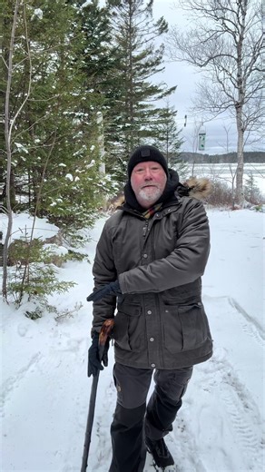 Stick training in the snow. #shillelagh #training #irish #fyp #foryou
