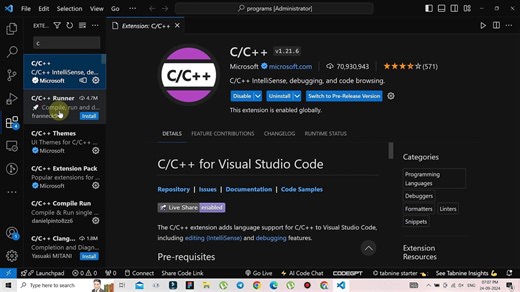 C Programming Course 2024 || Class 2 Running C in Vscode #takeknowledge