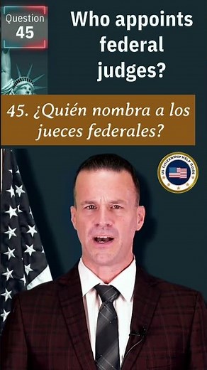 Pregunta 45 Examen Cívica de 128 Preguntas: Traducción Español al Inglés Ciudadanía Americana 2026