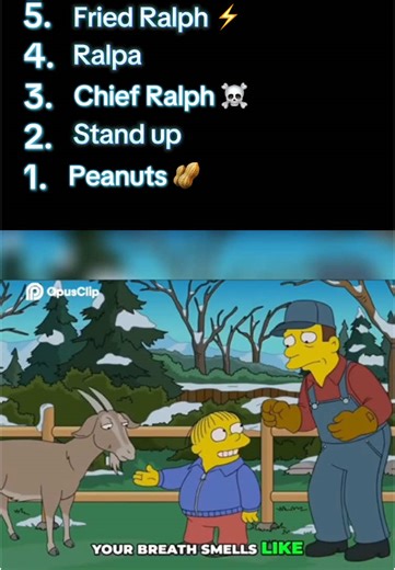 Top 5 Ralph Wiggum Moments from The Simpsons