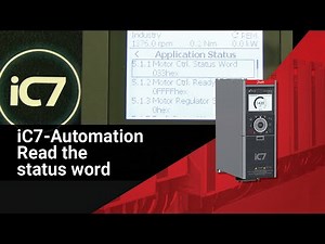 How to read the status word (motor control example) on the iC7-Automation