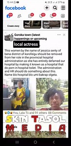 local actress at Goroka General Hospital #fypシ゚viralシfypシ゚ #followersシ゚ | Skin Tasol Media