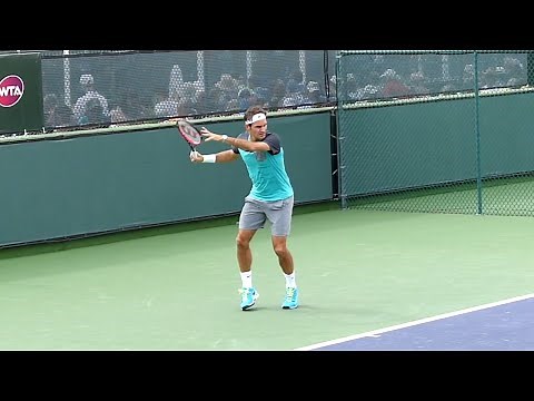 Roger Federer Forehand Slow Motion - Indian Wells ATP (HD)