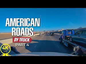 4K Scenic Drive - US Roads By Truck - Interstate-40, Arizona and Interstate-15, Nevada - Part #4