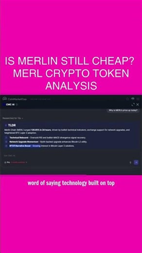 Is Merlin Still Cheap? ⚠️ MERL Crypto Token Analysis