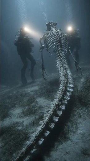Shocked Divers Film Mermaid Skeleton Inside Sunken Temple