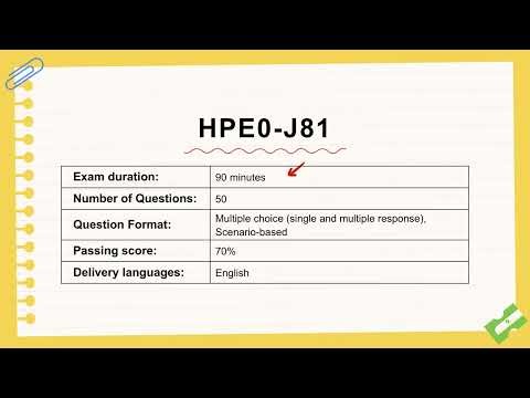 HPE Storage Fundamentals HPE0-J81 Practice Exam With Explanations