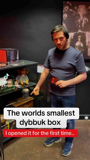 18K views · 78 reactions | I opened the world’s smallest dybbuk box that’s the same as the one from Zak bagans museum! #omg #scary #demon #dybbukbox #creepybox #hauntedtiktok #spookyseason | Project reveal - Ghosts of Britain | Facebook