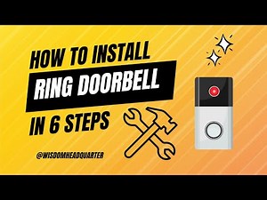 How To install A Ring Doorbell | Ring Doorbell 2nd Generation | Wireless 6 steps Guide #ringdoorbell