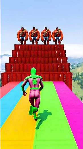 GTA 5 Epic Water Ragdolls | Spider-Man Jumps / Fails ep.15474 #shorts