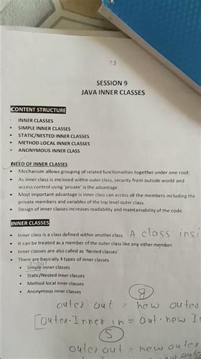 Java Inner Class | Simple Inner Class | Core java | Example Of Inner Class | #youtubeshorts #reels