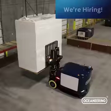 Looking for an exciting technology-driven career? Oceaneering Mobile Robotics in Houston is hiring Site Supervisors, Commissioning and Automation Engineers, and Project Managers and Engineers to work with autonomous mobile robots for material handling and logistics. Apply today! https://www.oceaneering.com/start-your-career-journey-with-oceaneering-in-houston-texas/ | Oceaneering