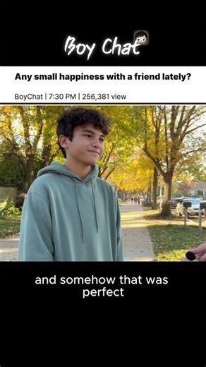 Any small happiness with a friend lately? | BoyChat — Honest AI Conversations That Feel Real