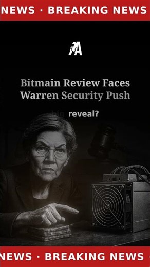Warren pushes Bitmain review and Bitcoin miners could feel it fast