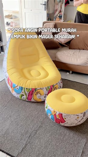 Sofa Angin Portable Free Stool Super Empuk! #youtubeshorts #youtubeshopping #shopeefinds #shorts