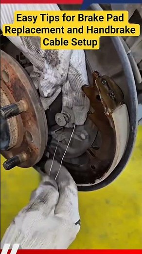 Easy Tips for Brake Pad Replacement and Handbrake Cable Setup #shorts #mechanic